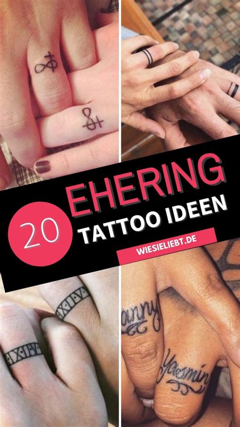 eheringe tätowiert|20 Ehering Tattoo Ideen